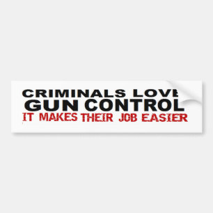 Anti-Obama Crimineel Pistool Politiek Bumpersticker