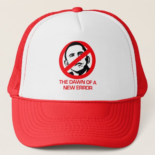 Anti-Obama - Datum nieuwe fout Trucker Pet (Voorkant)
