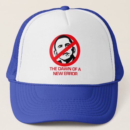 Anti-Obama - Datum nieuwe fout Trucker Pet (Voorkant)