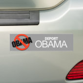 Anti-Obama - Deport Obama Bumpersticker (Op auto)