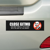 Anti-Obama - dichte gitmo en stuur ze naar illinoi Bumpersticker (Op auto)
