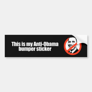 Anti-Obama - dit is mijn anti-obama-bumpersticker Bumpersticker