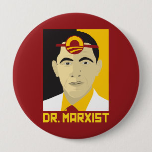 Anti-Obama: Doctor Marxist Ronde Button 4,0 Cm