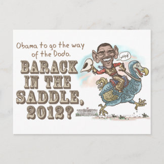 Anti-Obama Dodo-uitsterven 2012 Briefkaart