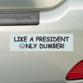 Anti-Obama-domme, stompzinnige anti-President Obam Bumpersticker (Op auto)