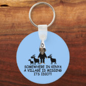 Anti Obama, dorpsidioot Sleutelhanger (Voorkant)