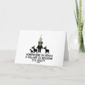 Anti Obama, dorpsidiot Kaart (Achterkant)