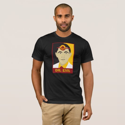Anti-Obama Dr. Evil T-shirt (Voorkant volledig)