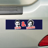 Anti-Obama - Dumb en Dumber Bumpersticker (Op auto)