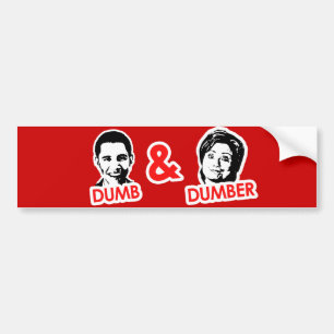 Anti-Obama - Dumb en Dumber Bumpersticker