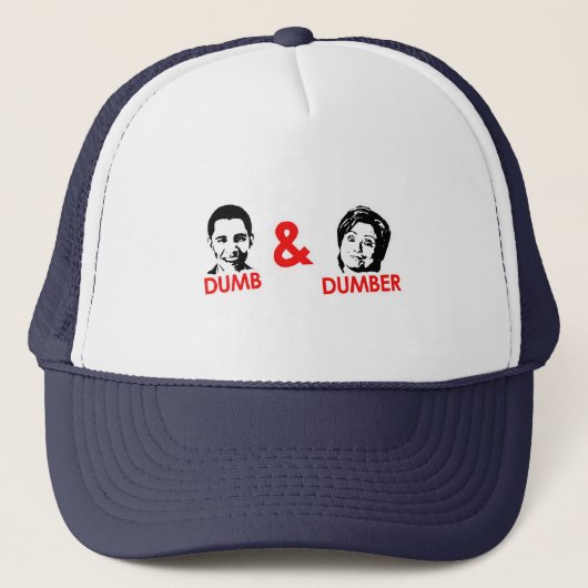 Anti-Obama - Dumb en Dumber Trucker Pet (Voorkant)