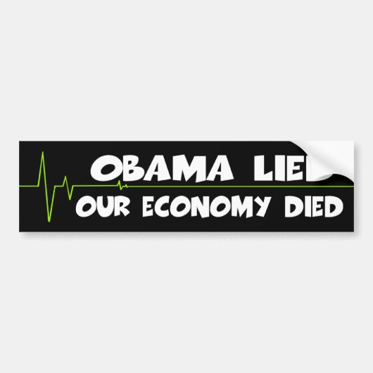 Anti-Obama economie bumperstickers (Voorkant)