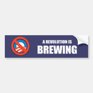 Anti-Obama - een revolutie breekt Bumpersticker