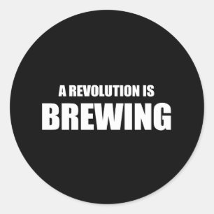 Anti-Obama - een revolutie breekt Ronde Sticker