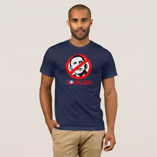 Anti-Obama - End Socialism T-shirt (Voorkant volledig)