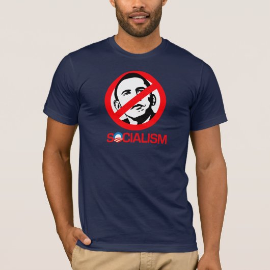 Anti-Obama - End Socialism T-shirt (Voorkant)