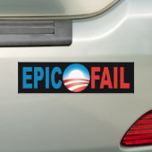 Anti-Obama epic Fail bumper sticker (Op auto)