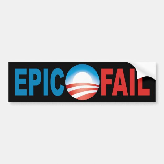 Anti-Obama epic Fail bumper sticker (Voorkant)