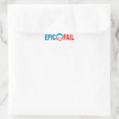 Anti-Obama Epic Fail-stickers Ronde Sticker (Tas)