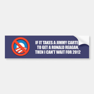 Anti-Obama - er is een jimmy karter nodig om een t Bumpersticker