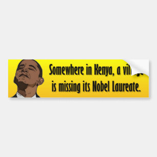 Anti-Obama - Ergens in Kenia Bumpersticker