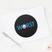 Anti-Obama - Ergste Ronde Sticker (Envelop)