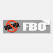 Anti-Obama - fbo Bumpersticker (Voorkant)