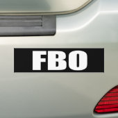Anti-Obama - fbo Bumpersticker (Op auto)