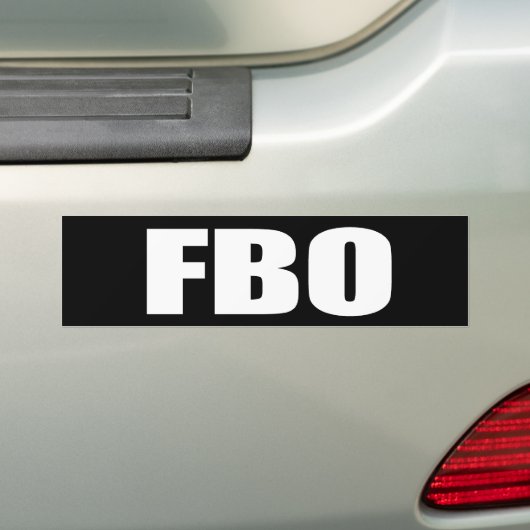 Anti-Obama - fbo Bumpersticker (Op auto)