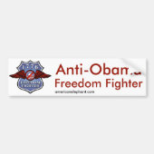 Anti-Obama Freedom Fighter Bumpersticker (Voorkant)