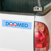 Anti-Obama - gedoemd Bumpersticker (Op Truck)