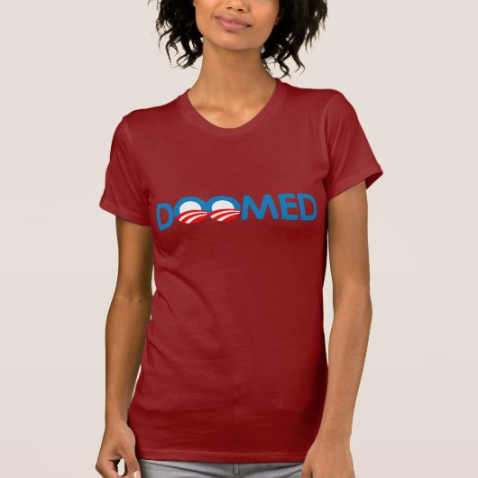 Anti-Obama - gedoemd T-shirt (Voorkant)