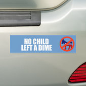 ANTI-OBAMA- Geen kind heeft een kalm achtergelaten Bumpersticker (Op auto)