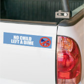 ANTI-OBAMA- Geen kind heeft een kalm achtergelaten Bumpersticker (Op Truck)