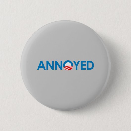 Anti-Obama - geërgerd Ronde Button 5,7 Cm (Voorkant)