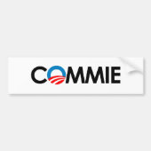 Anti-Obama - Geniet zwart Bumpersticker (Voorkant)