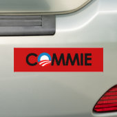 Anti-Obama - Geniet zwart Bumpersticker (Op auto)