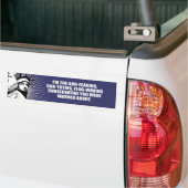 Anti-Obama - God vreest conservatieve Bumpersticke Bumpersticker (Op Truck)