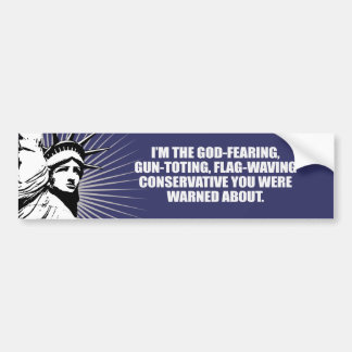 Anti-Obama - God vreest conservatieve Bumpersticke Bumpersticker
