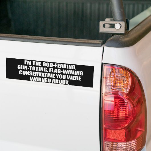 Anti-Obama - God vreest conservatieve Bumpersticke Bumpersticker (Op Truck)