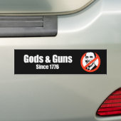 Anti-Obama - goden en pistolen sinds 1776 Bumpersticker (Op auto)