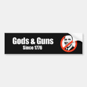 Anti-Obama - goden en pistolen sinds 1776 Bumpersticker (Voorkant)