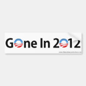 Anti-Obama "Gone in 2012" Bumpersticker (Voorkant)