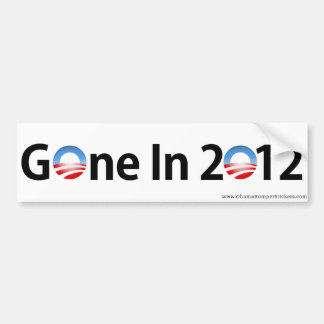 Anti-Obama "Gone in 2012" Bumpersticker