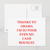 anti - obama grap briefkaart (Voorkant / Achterkant)
