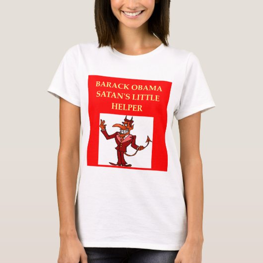 anti - obama grap t-shirt (Voorkant)
