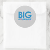 Anti-Obama - Grote Regering Ronde Sticker (Tas)