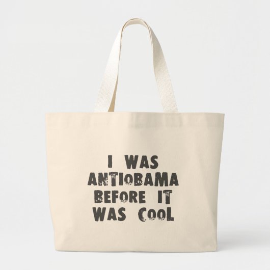 Anti Obama Grote Tote Bag (Voorkant)