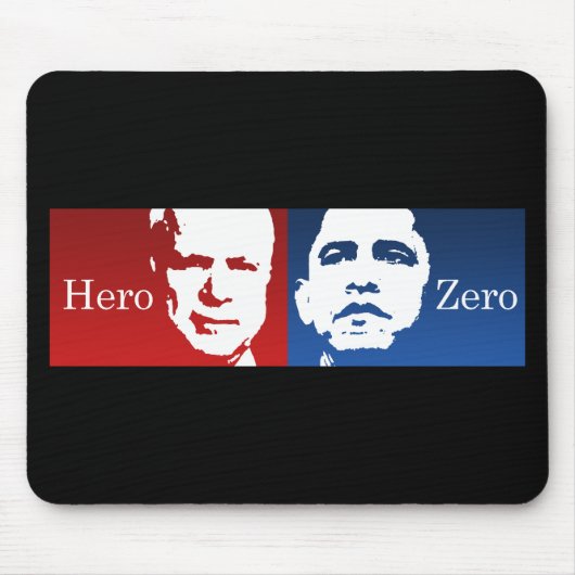 Anti-Obama - Hero vs. Zero Muismat (Voorkant)