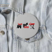 Anti-Obama - Het goede. Het slechte. De Commissie Ronde Button 4,0 Cm (In situ)